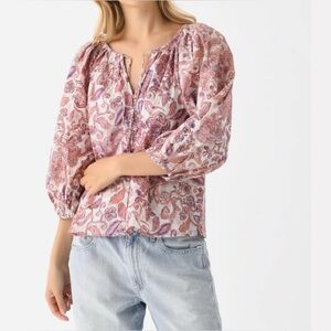 CLEOBELLA Kyla Blouse Amara Floral Print Size XS Organic Cotton